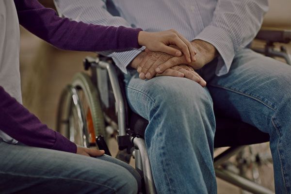 person in wheelchair