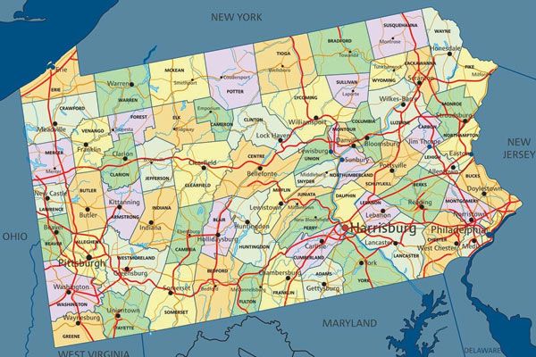 roadwork on pennsylvania roadways